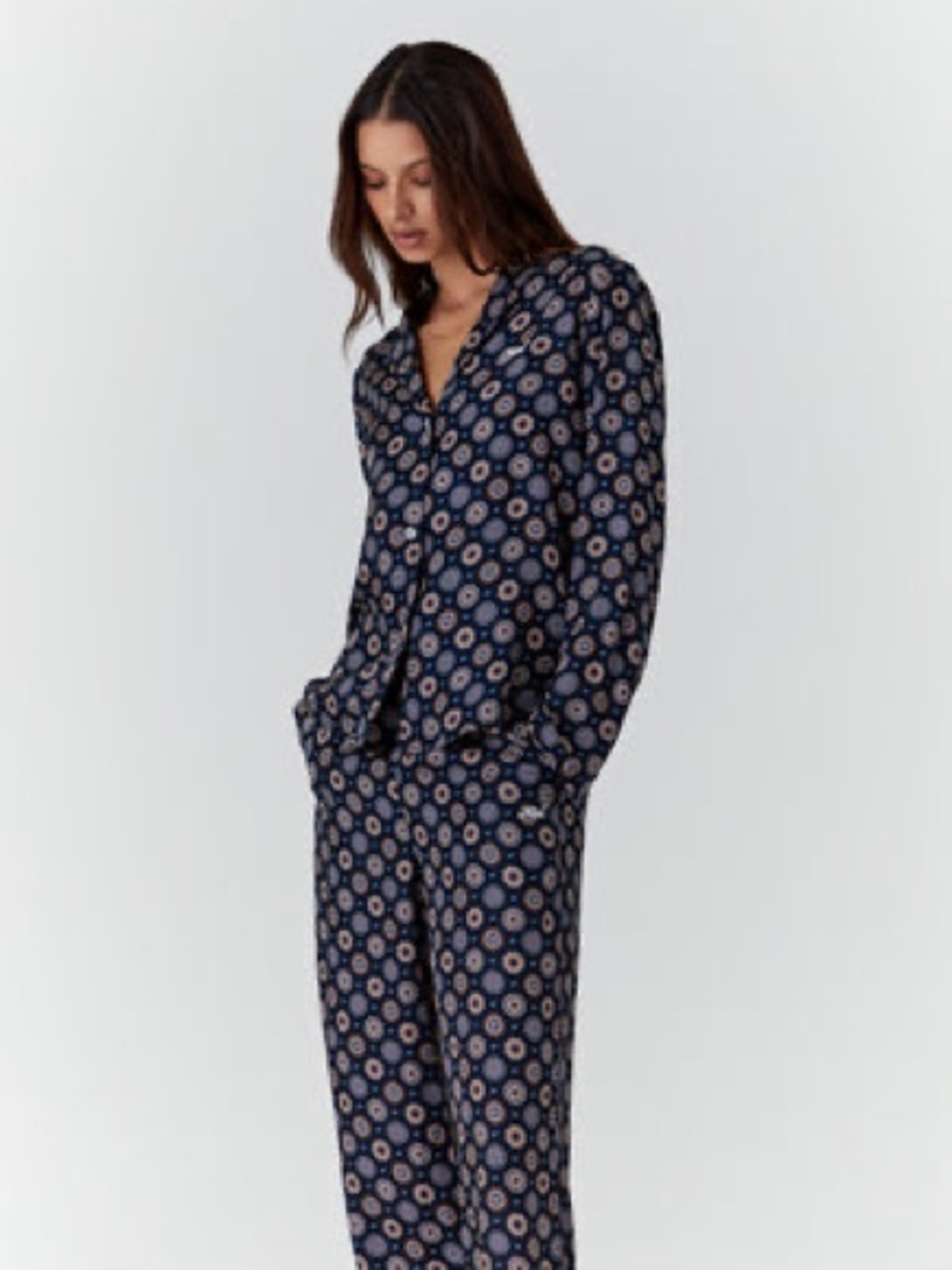 Kith Navy Printed medallion Two-Piece Lounge Set